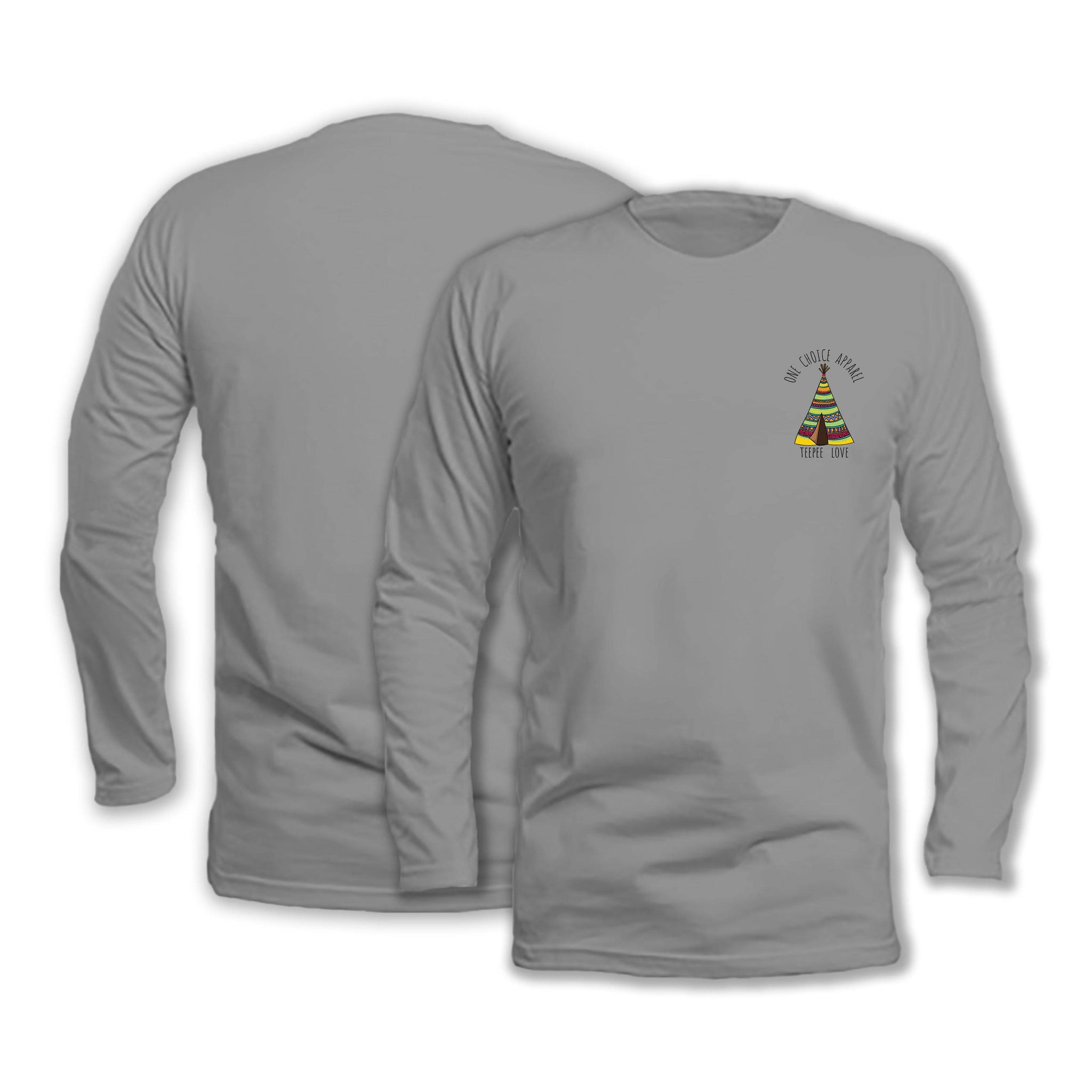 TeePee Love - Long Sleeve Organic Cotton T-Shirt - One Choice Apparel