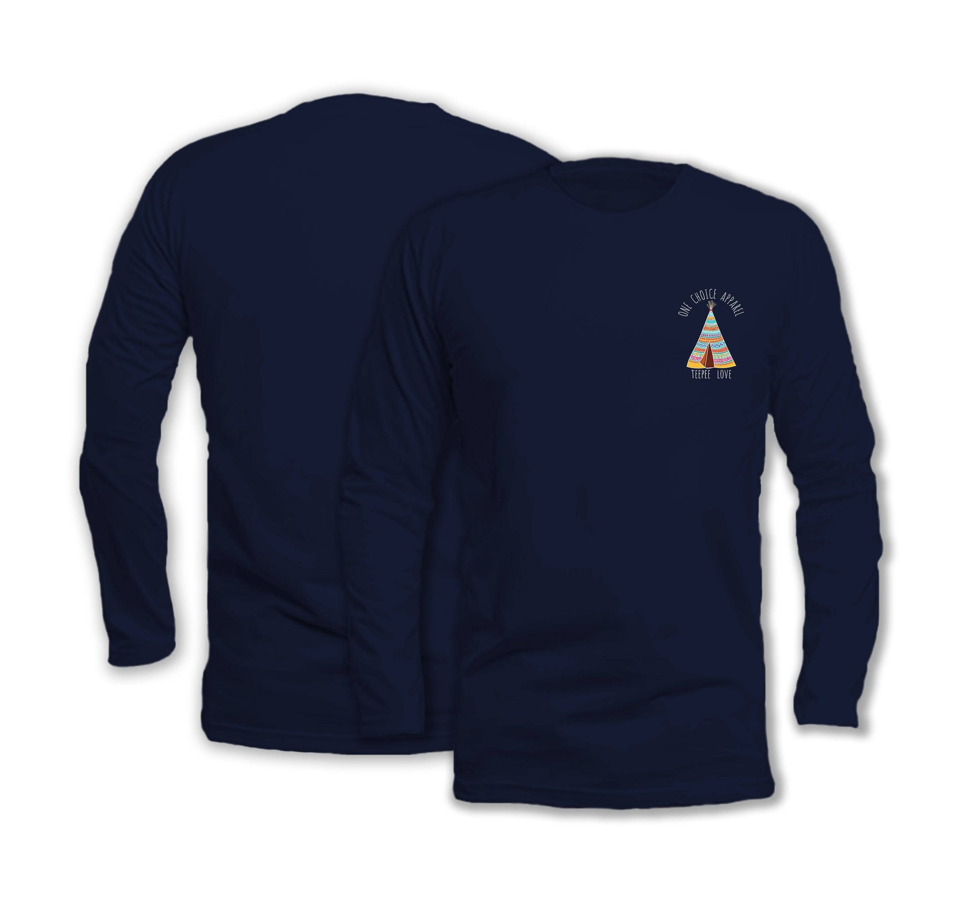 TeePee Love - Long Sleeve Organic Cotton T-Shirt - One Choice Apparel