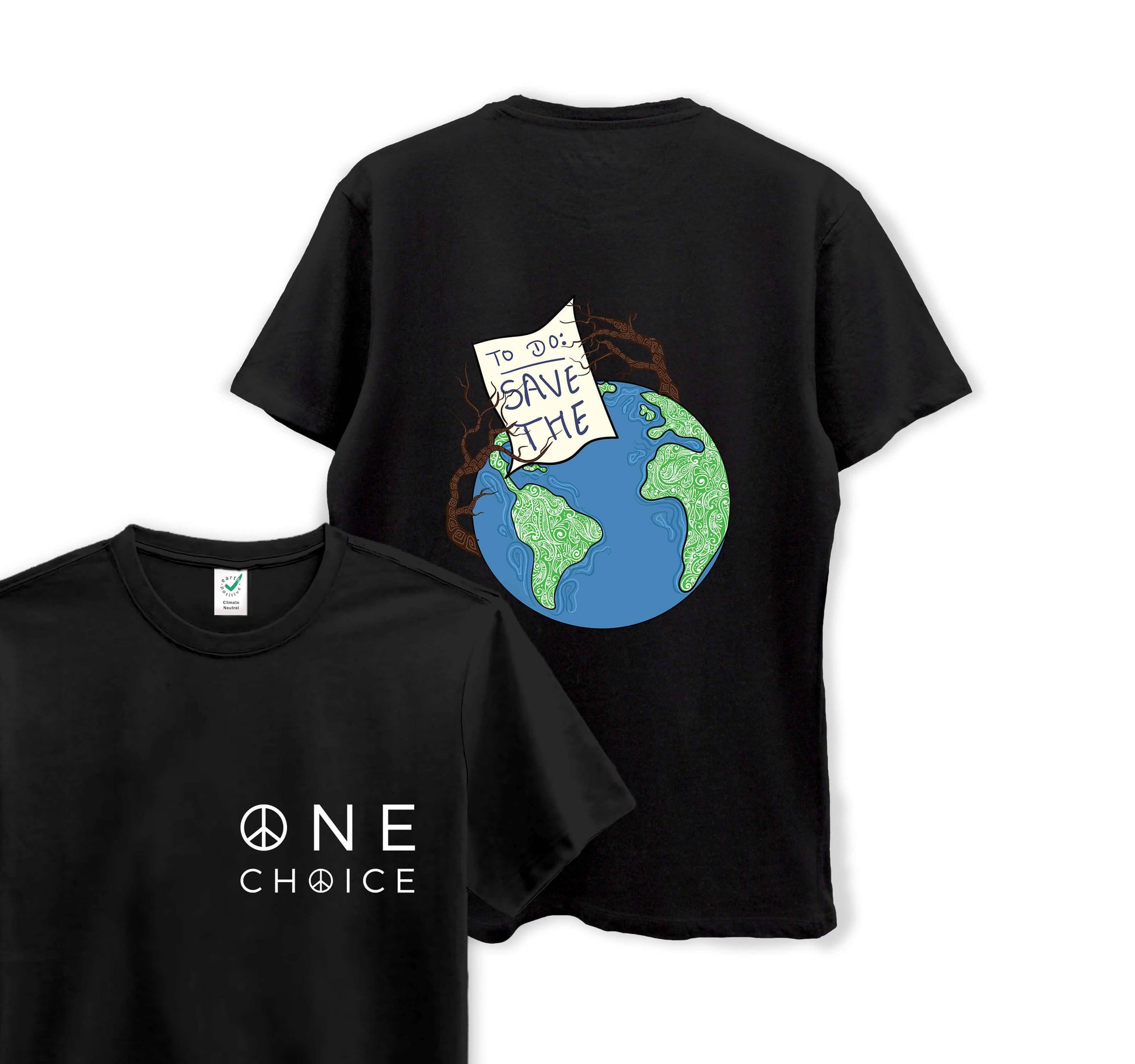 To Do List - Climate Change Collection - Organic Cotton Tee - One Choice Apparel