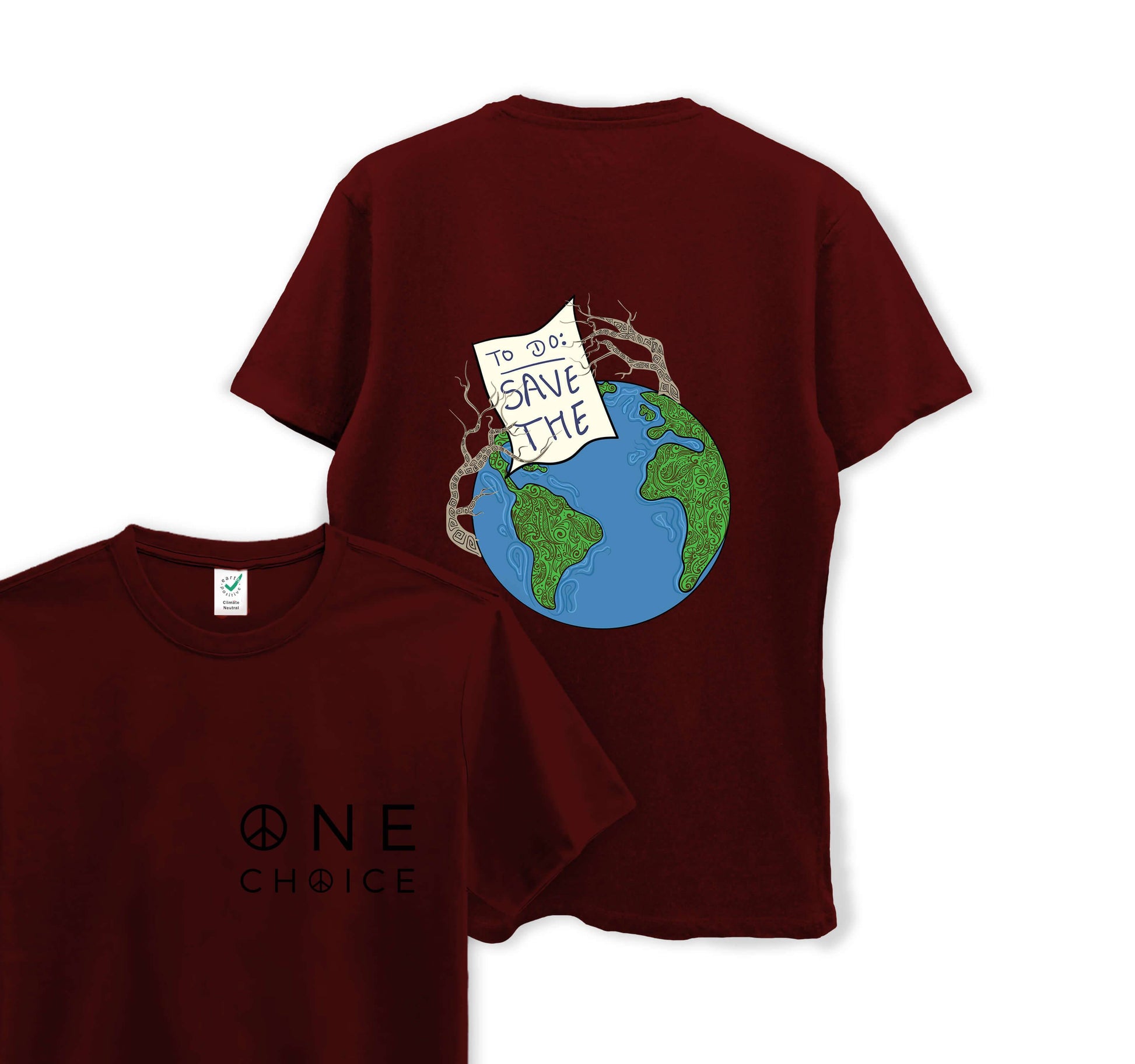 To Do List - Climate Change Collection - Organic Cotton Tee - One Choice Apparel