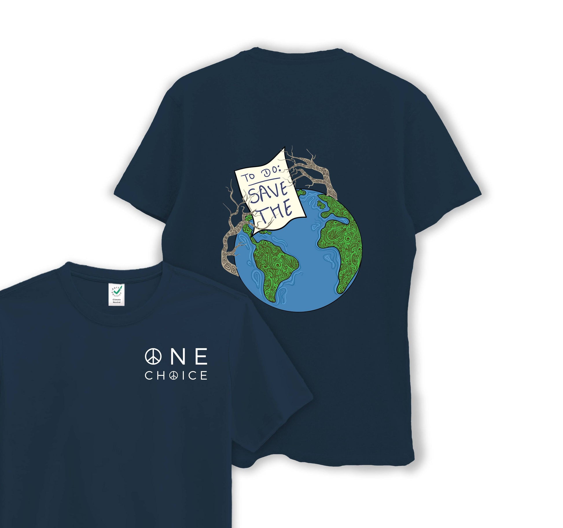 To Do List - Climate Change Collection - Organic Cotton Tee - One Choice Apparel