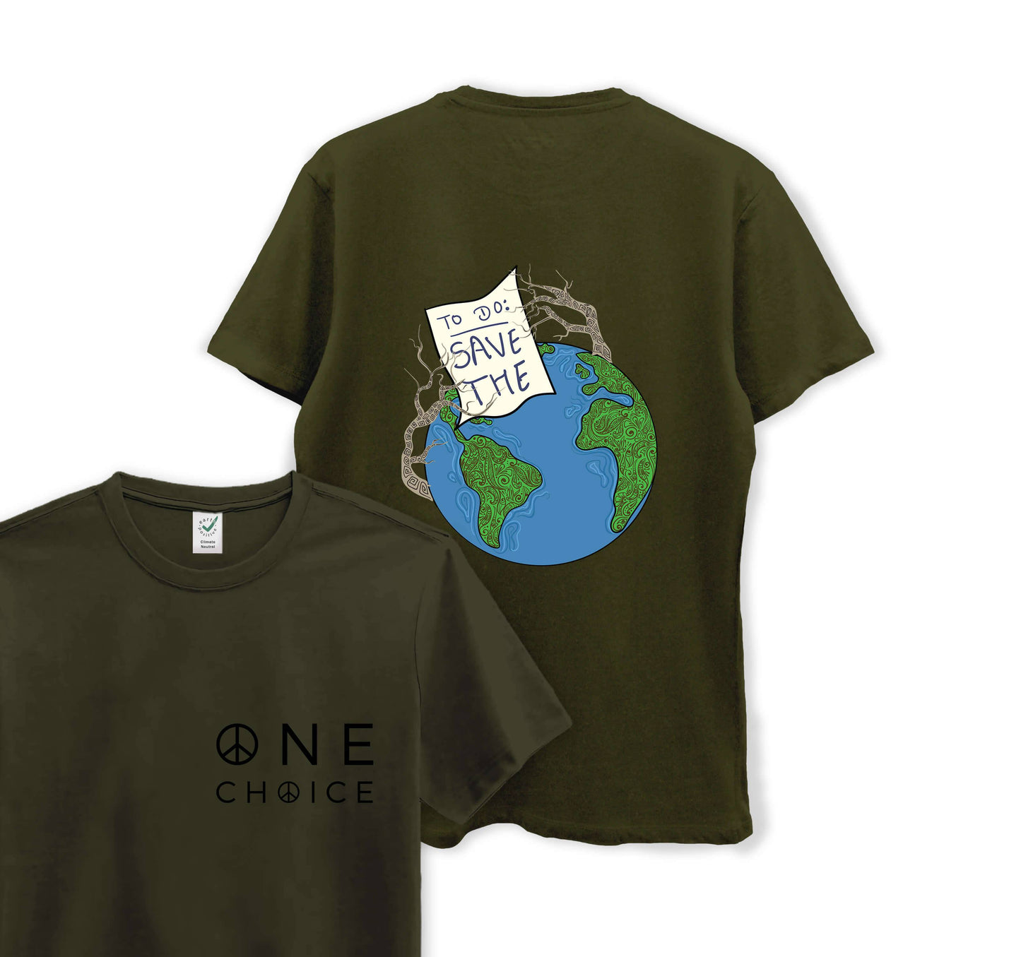To Do List - Climate Change Collection - Organic Cotton Tee - One Choice Apparel