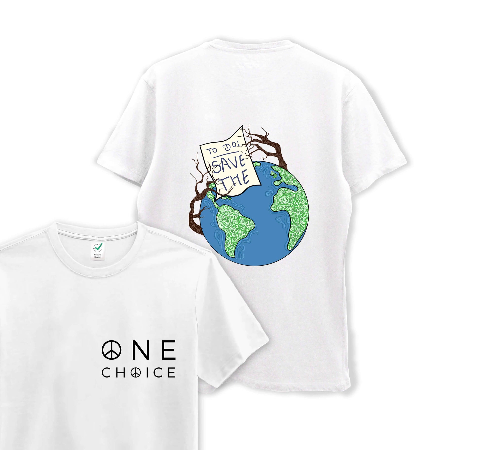 To Do List - Climate Change Collection - Organic Cotton Tee - One Choice Apparel