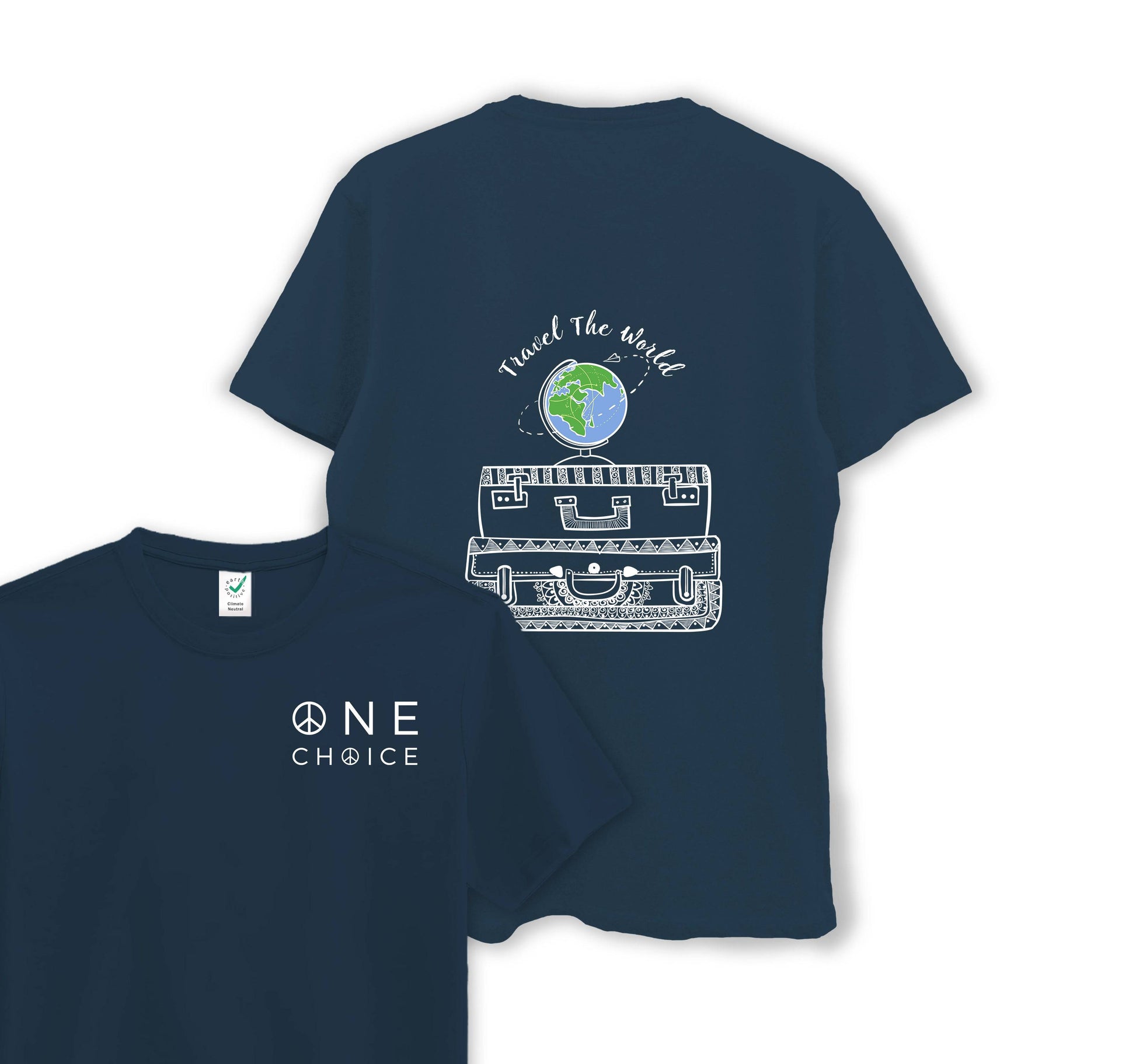 Travel The World - Travel Collection - Organic Cotton Tee - One Choice Apparel