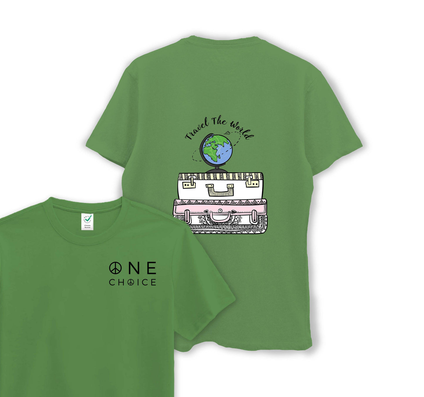 Travel The World - Travel Collection - Organic Cotton Tee - One Choice Apparel