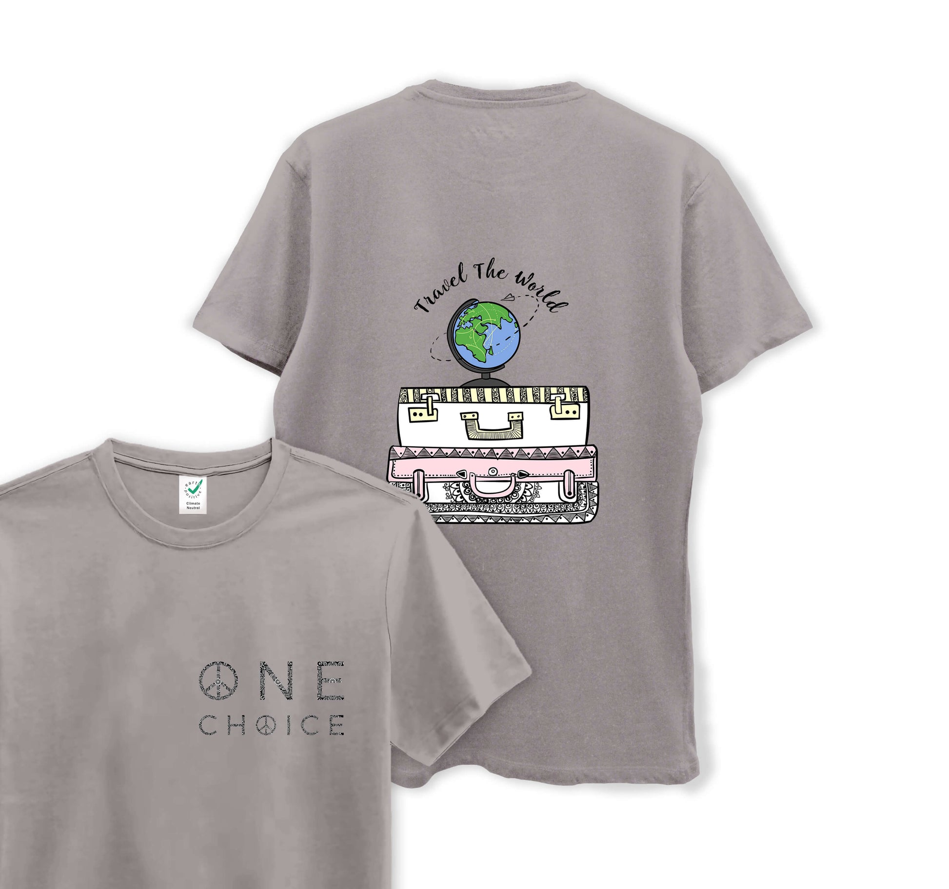 Travel The World - Travel Collection - Organic Cotton Tee - One Choice Apparel