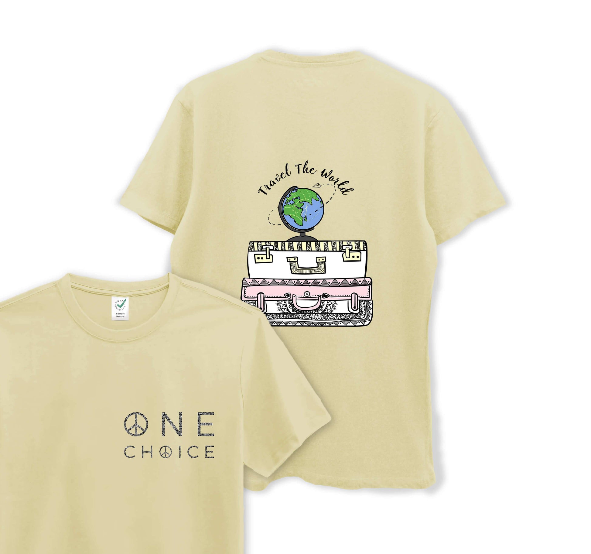 Travel The World - Travel Collection - Organic Cotton Tee - One Choice Apparel