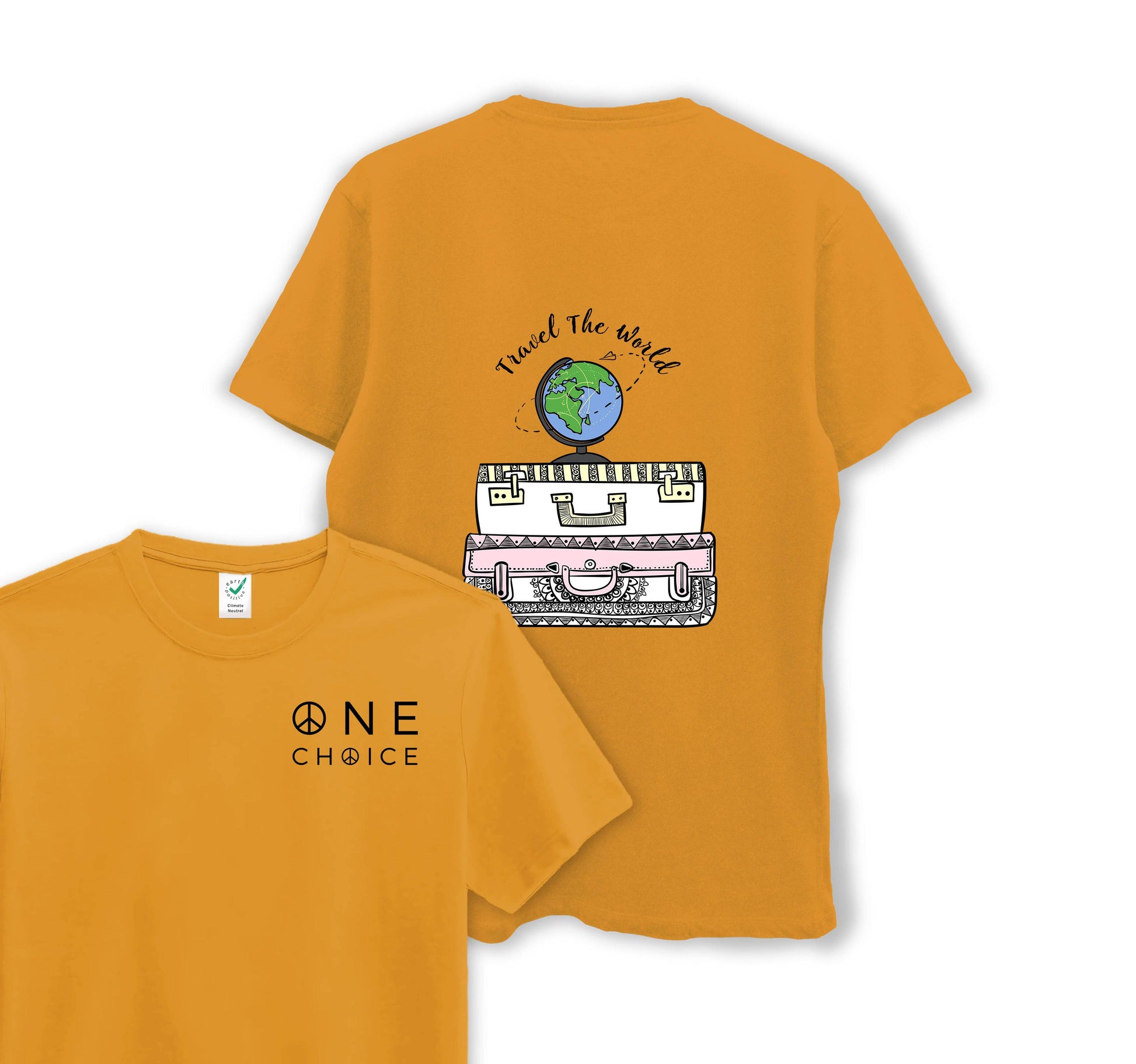 Travel The World - Travel Collection - Organic Cotton Tee - One Choice Apparel