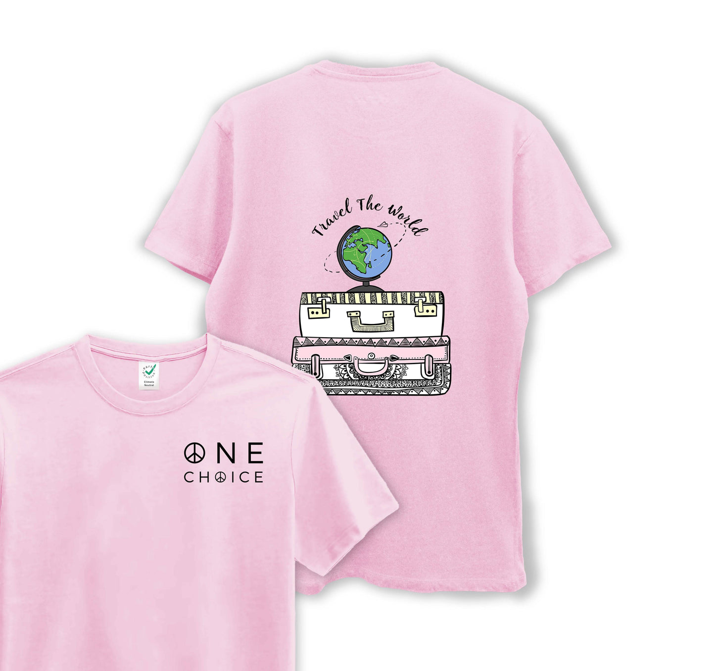 Travel The World - Travel Collection - Organic Cotton Tee - One Choice Apparel
