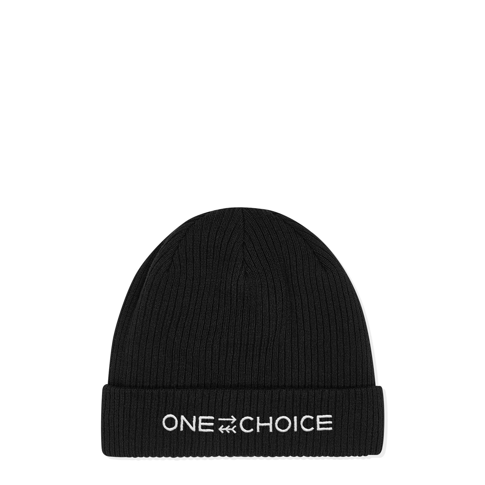 Tribe Bar Black Beanie - Organic Cotton - One Choice Apparel
