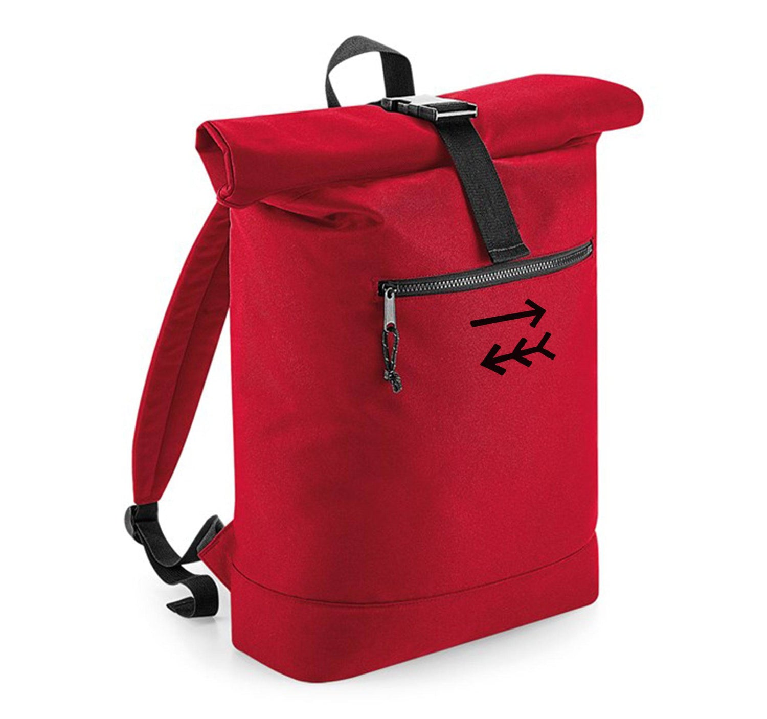 Tribe Core Red Roll Top Backpack - One Choice Apparel