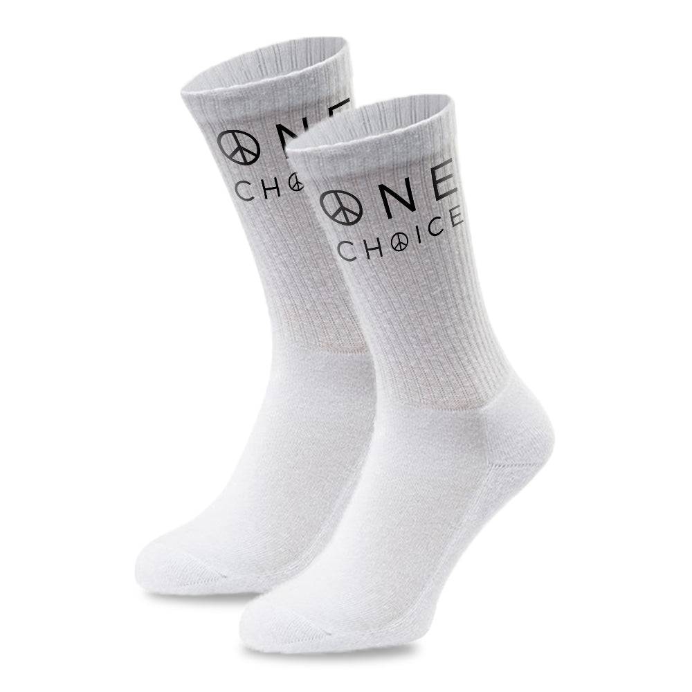 White One Choice Socks - Organic Cotton - One Choice Apparel
