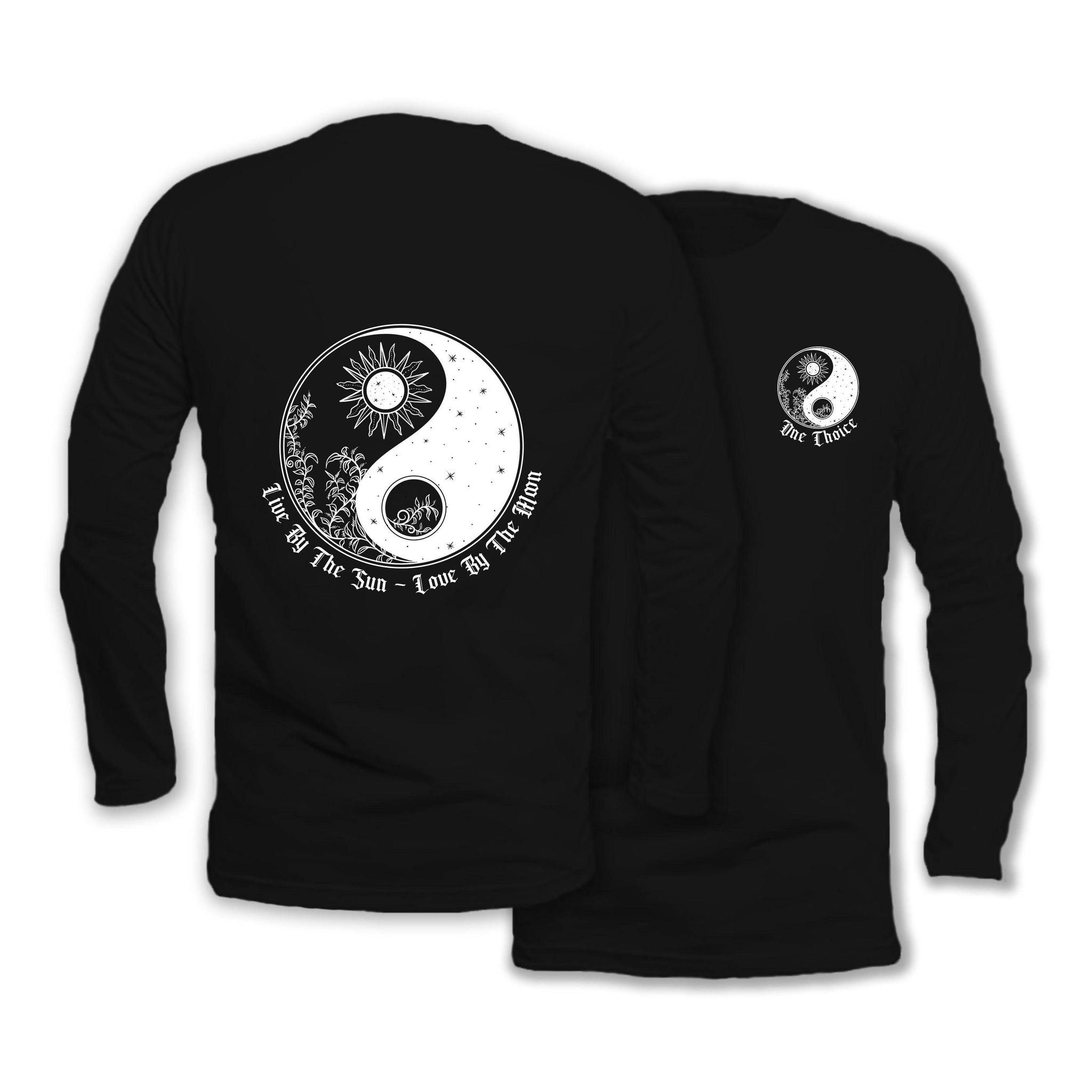 Yin Yang - Long Sleeve Organic Cotton T-Shirt - One Choice Apparel