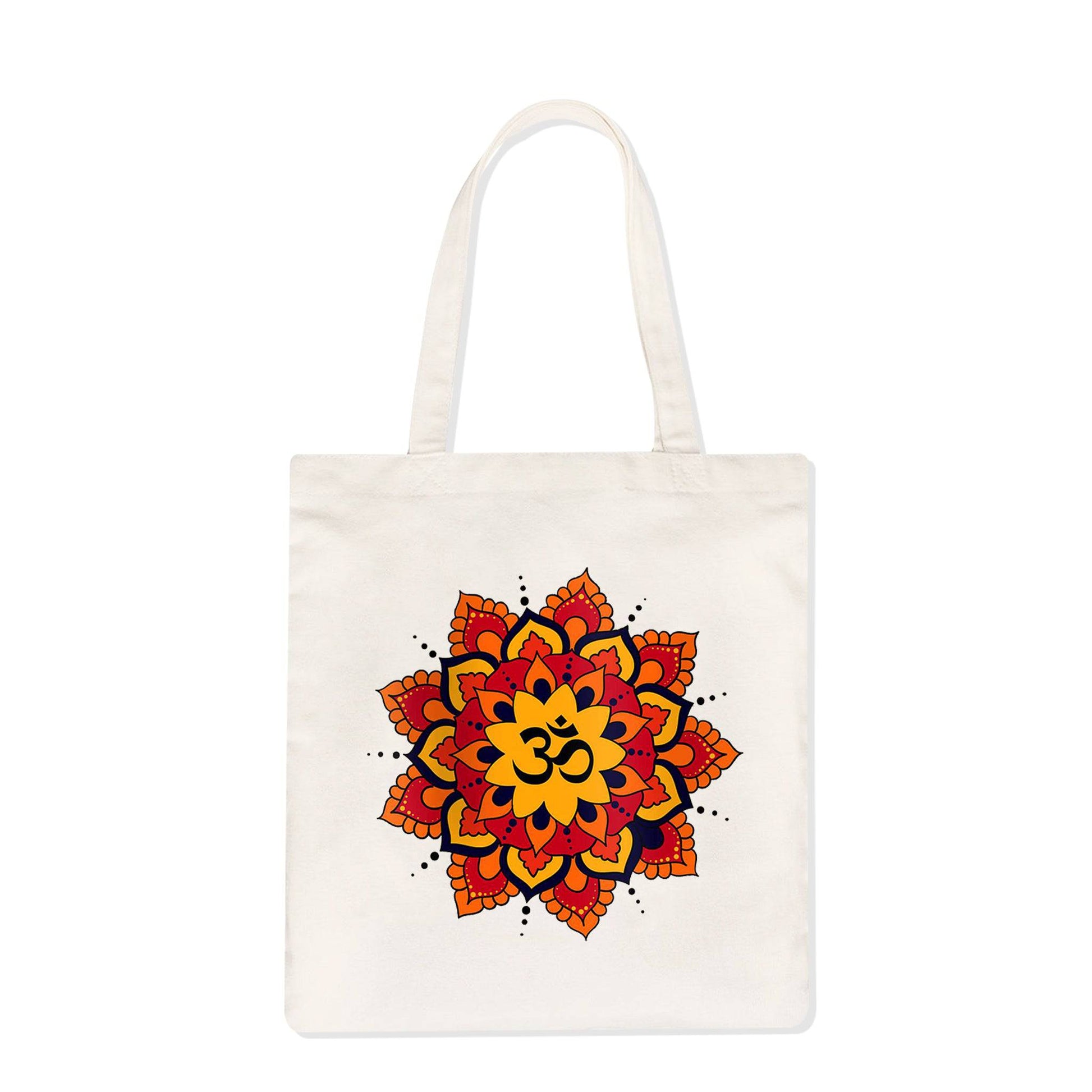 Yoga Mandala Natural Tote Bag - One Choice Apparel