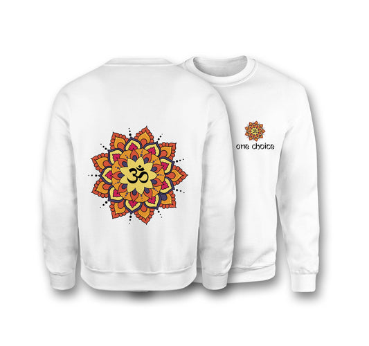 Yoga Mandala Sweatshirt - Organic Cotton Sweatshirt - One Choice Apparel