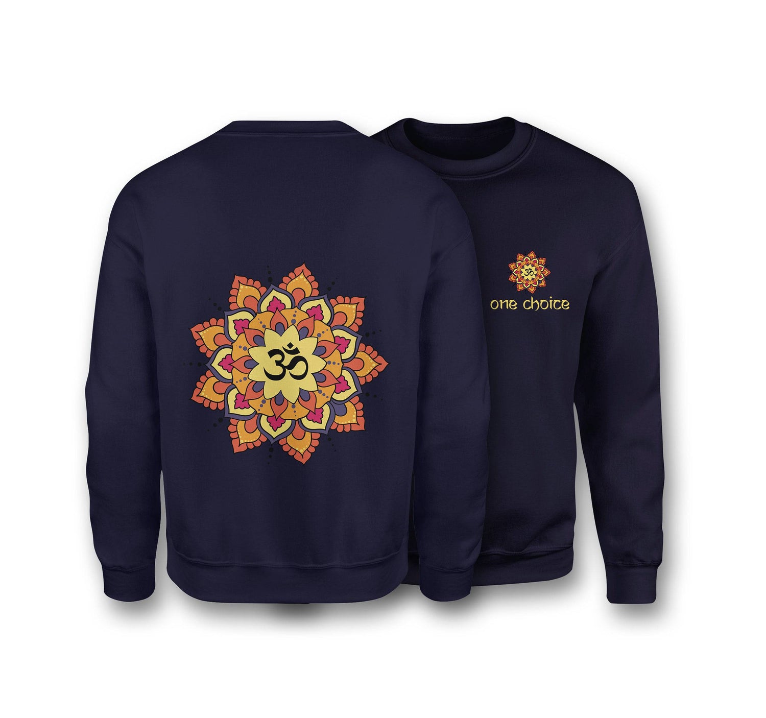 Yoga Mandala Sweatshirt - Organic Cotton Sweatshirt - One Choice Apparel
