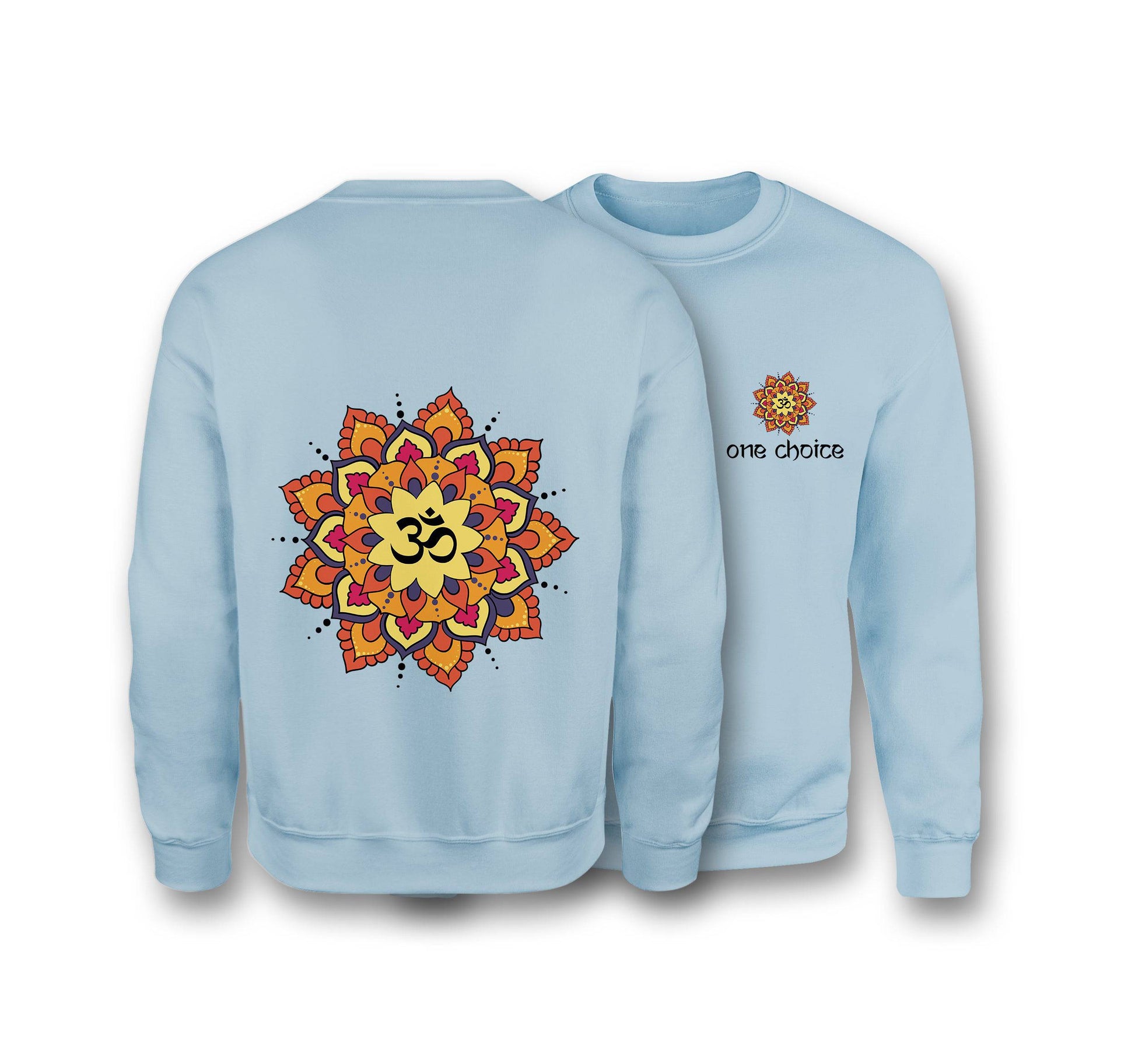 Yoga Mandala Sweatshirt - Organic Cotton Sweatshirt - One Choice Apparel